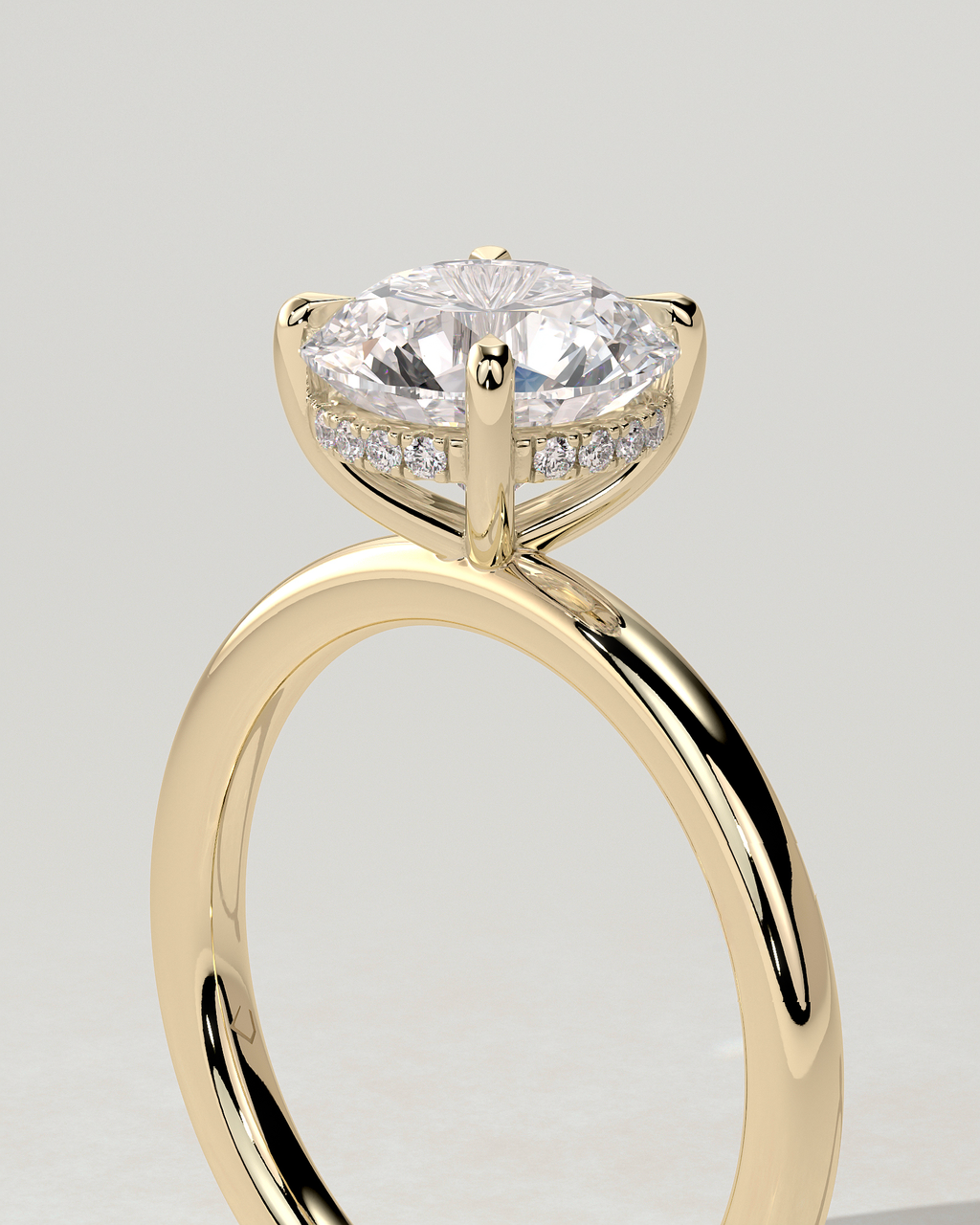 Bindi Solitaire Round Ring