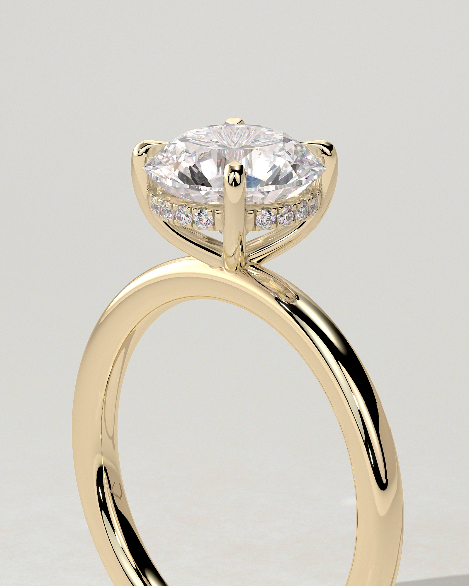 Bindi Solitaire Round Ring