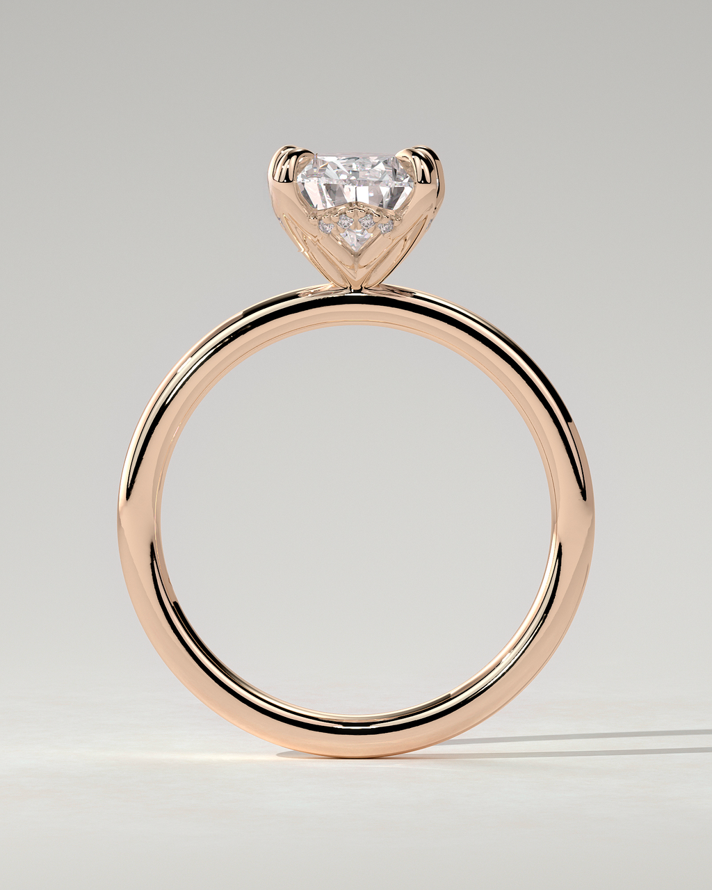 Blossom Solitaire Pear Ring