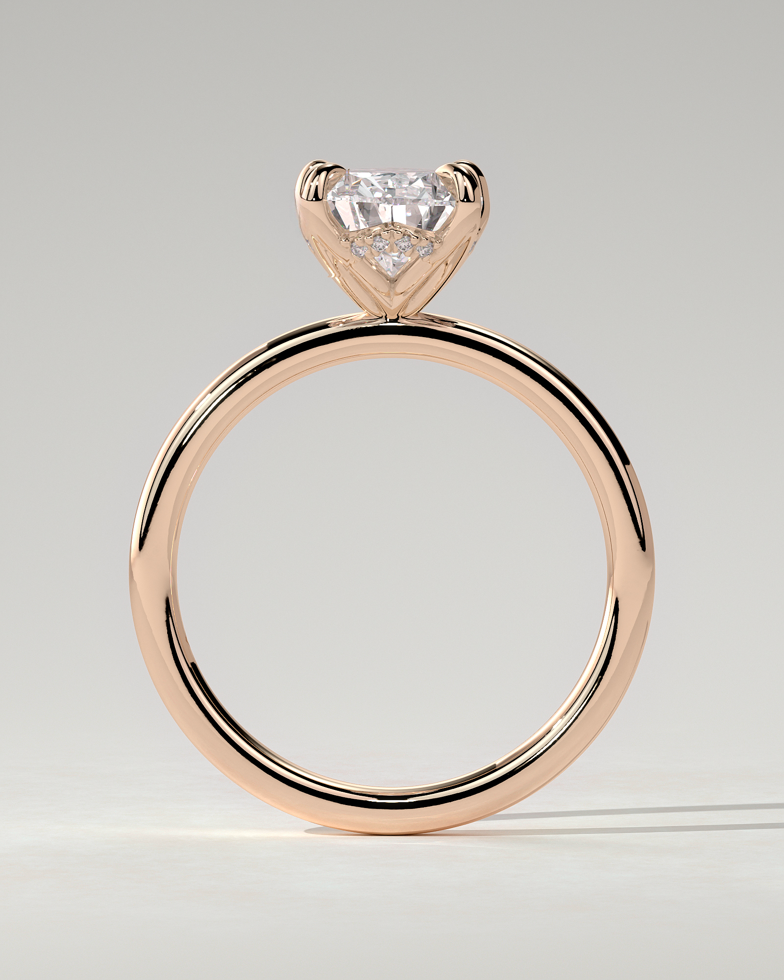Blossom Solitaire Pear Ring