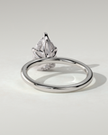 Blossom Solitaire Pear Ring