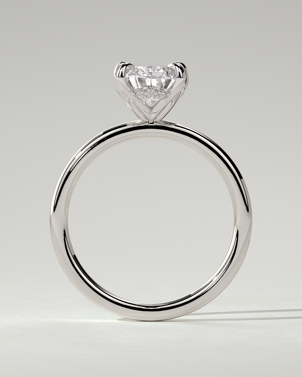 Blossom Solitaire Pear Ring