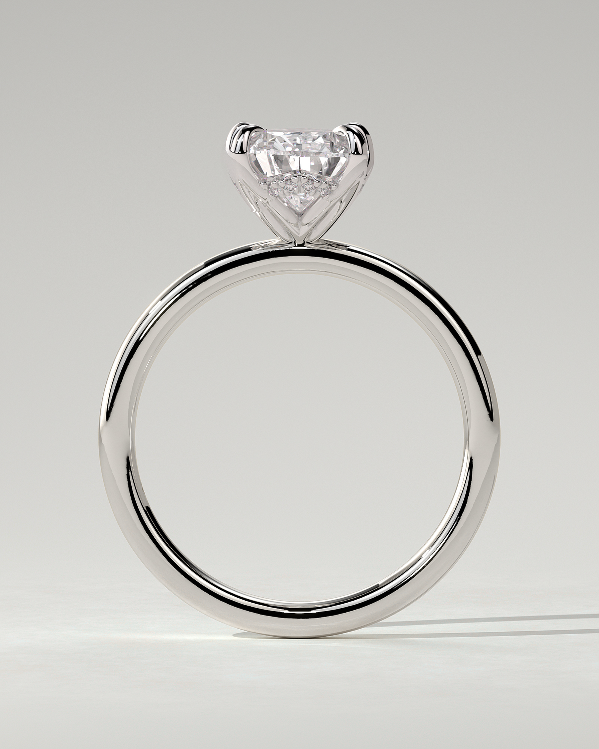 Blossom Solitaire Pear Ring