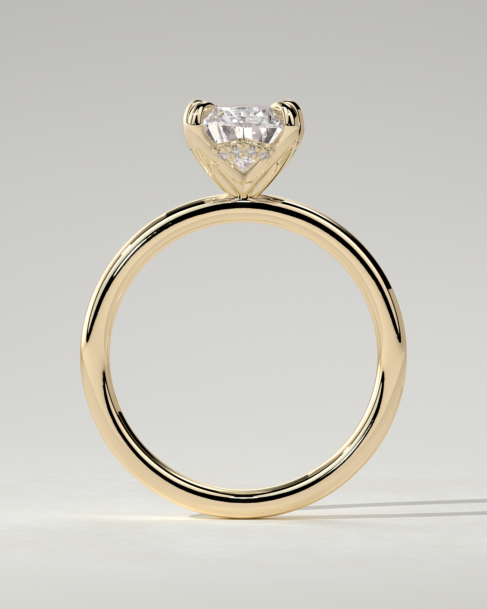 Blossom Solitaire Pear Ring