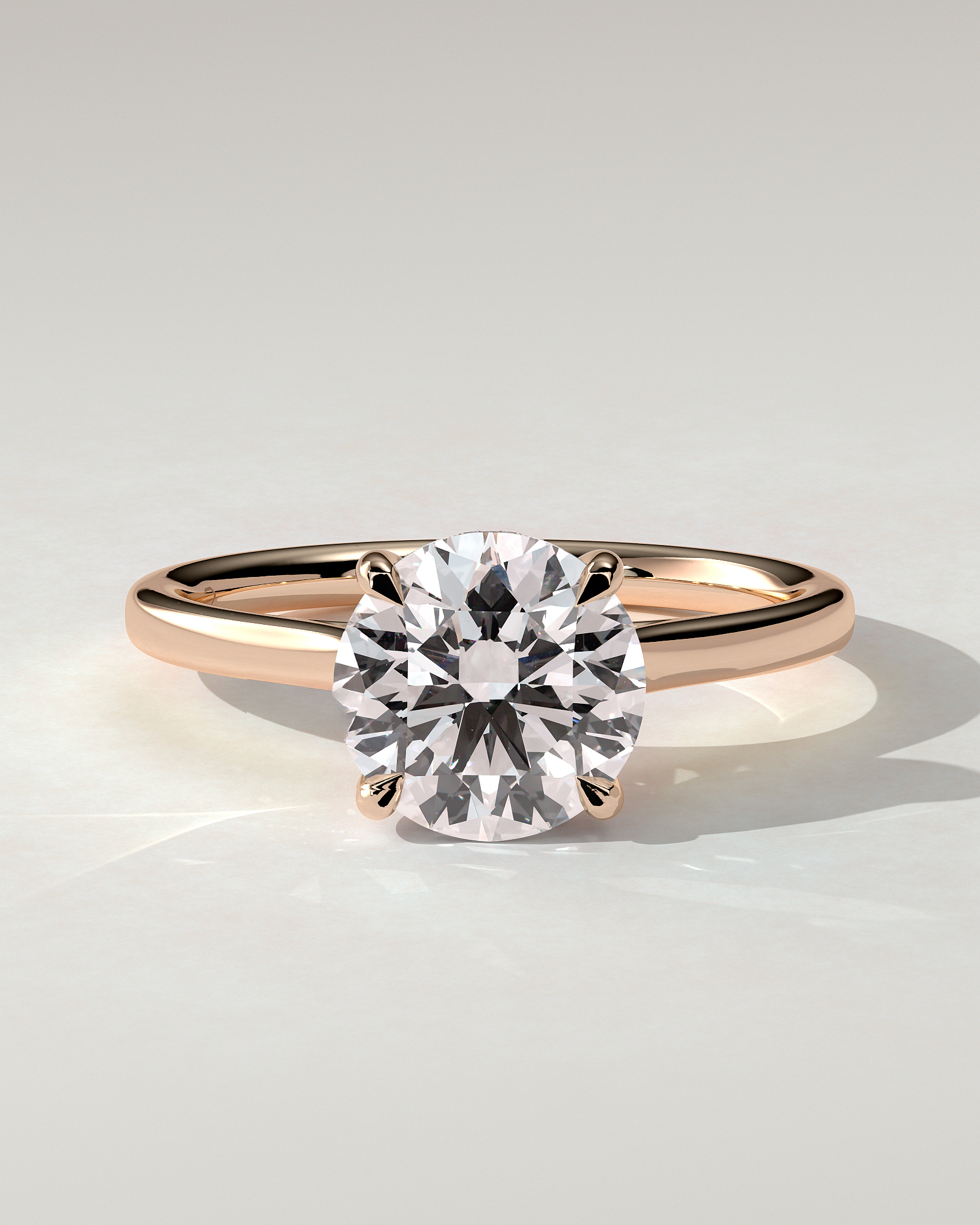 Bonnie Solitaire Round Ring