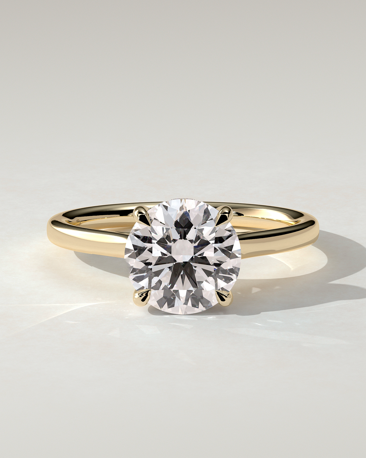 Bonnie Solitaire Round Ring