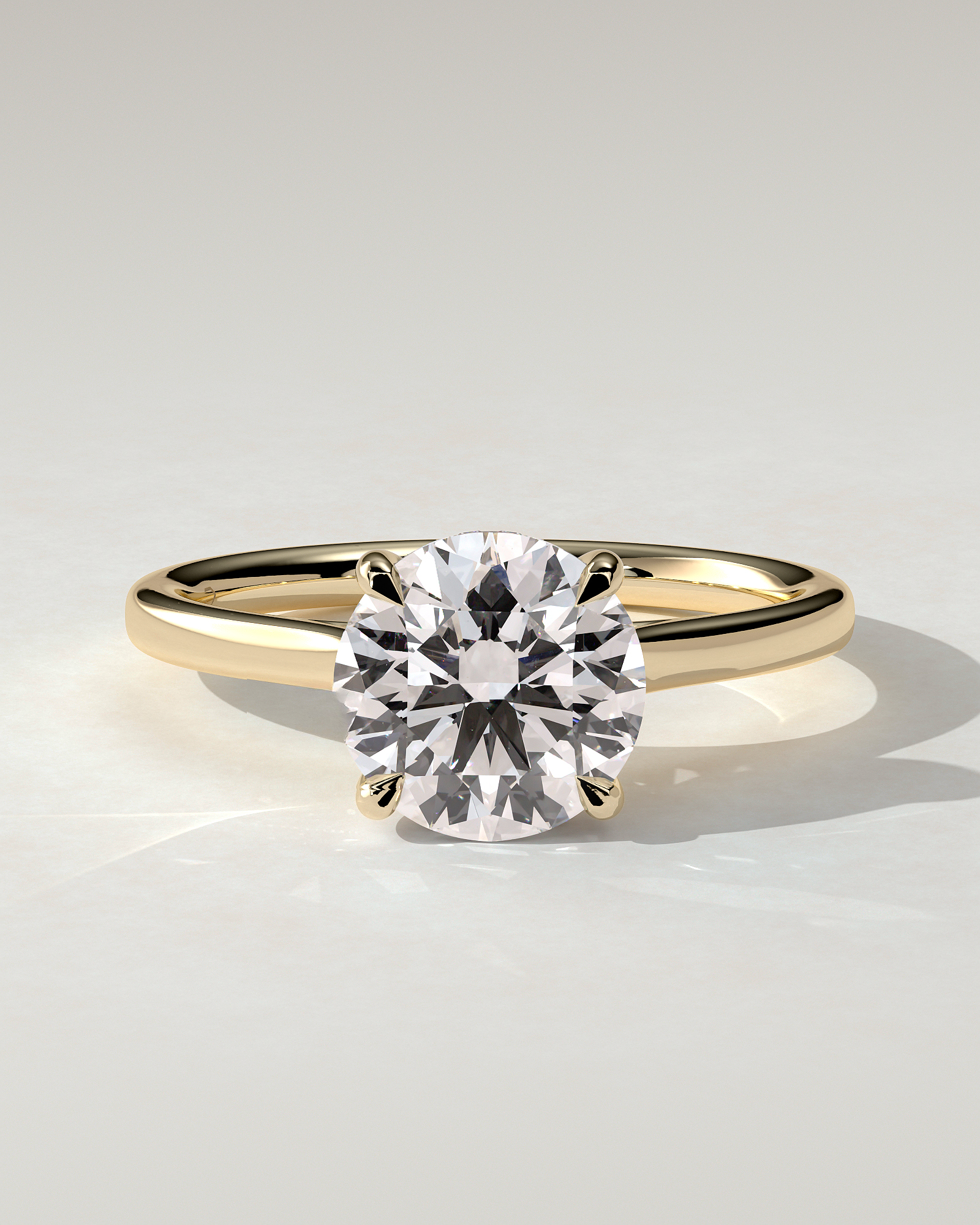 Bonnie Solitaire Round Ring