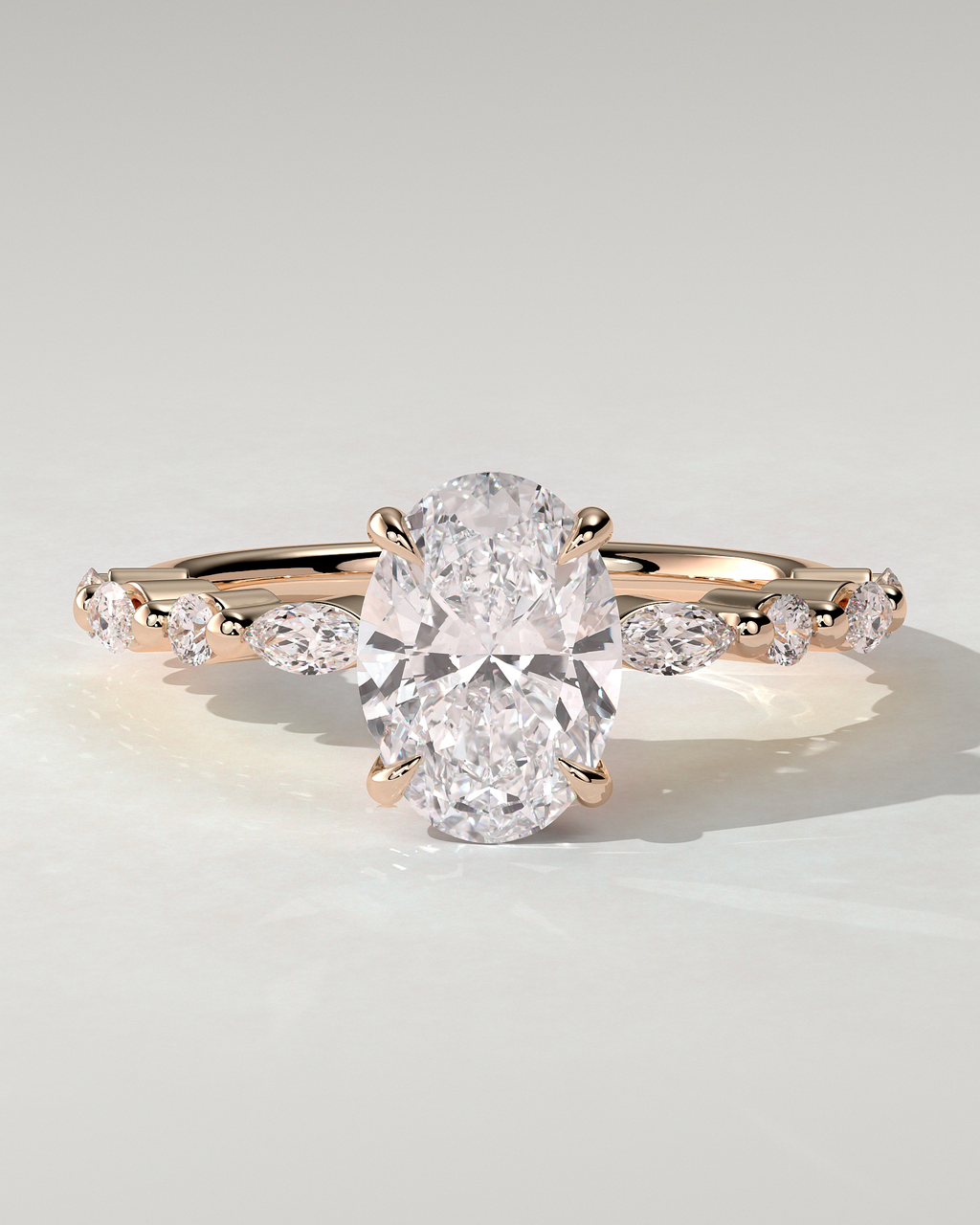 Brandi Solitaire Oval Ring