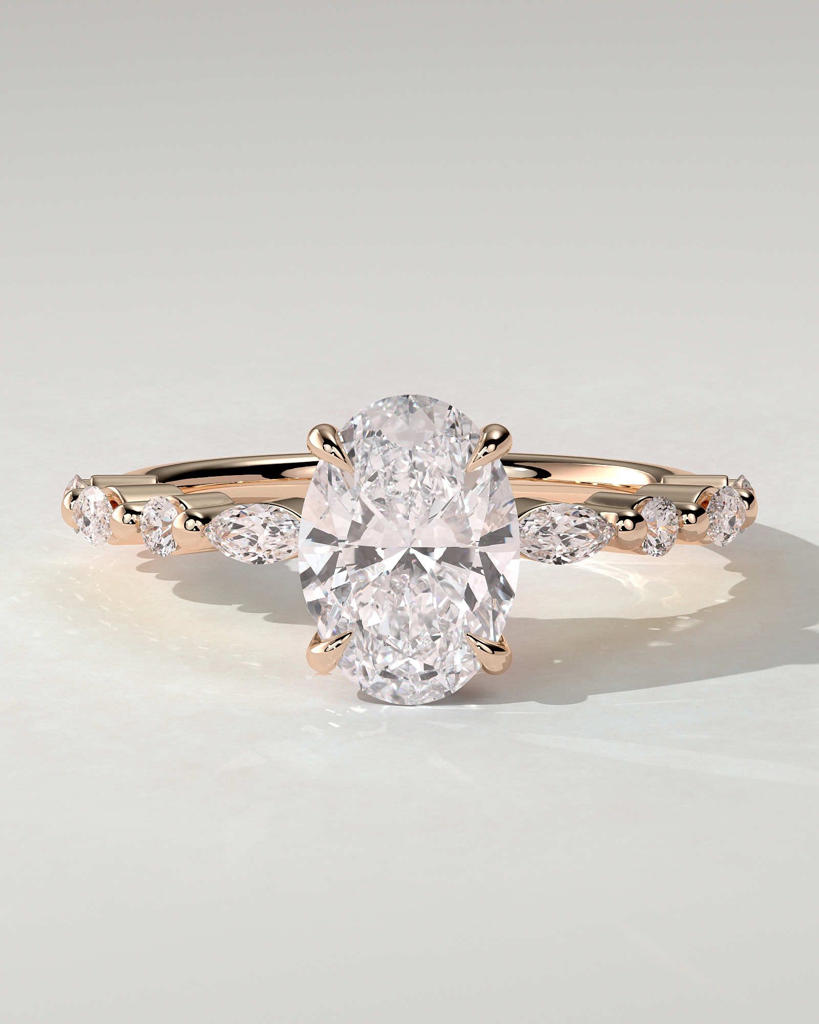 Brandi Solitaire Oval Ring