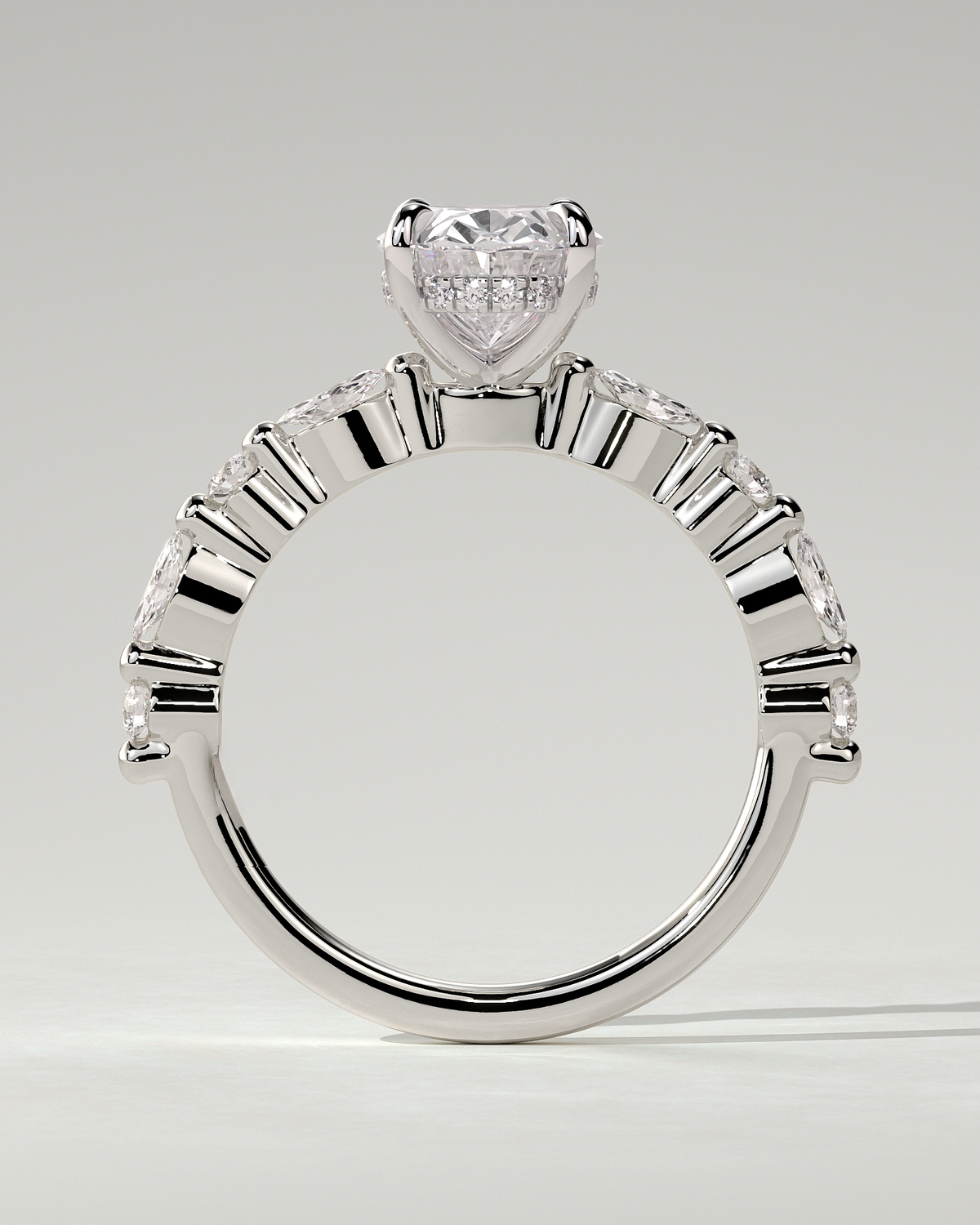 Brandi Solitaire Oval Ring