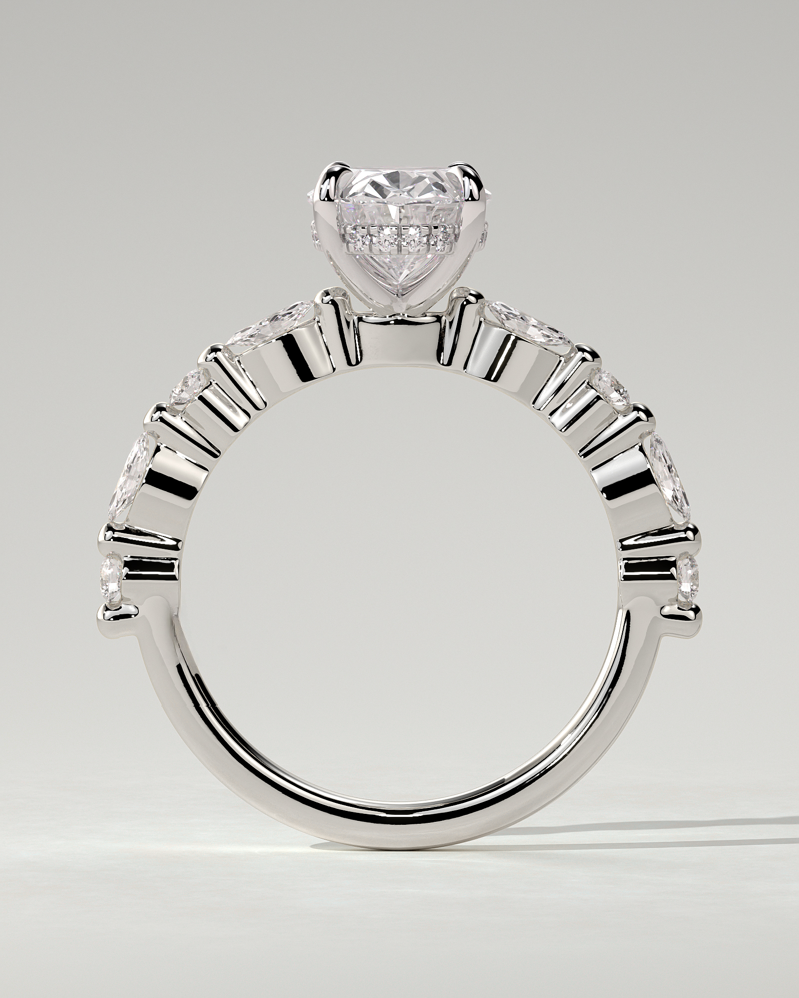 Brandi Solitaire Oval Ring