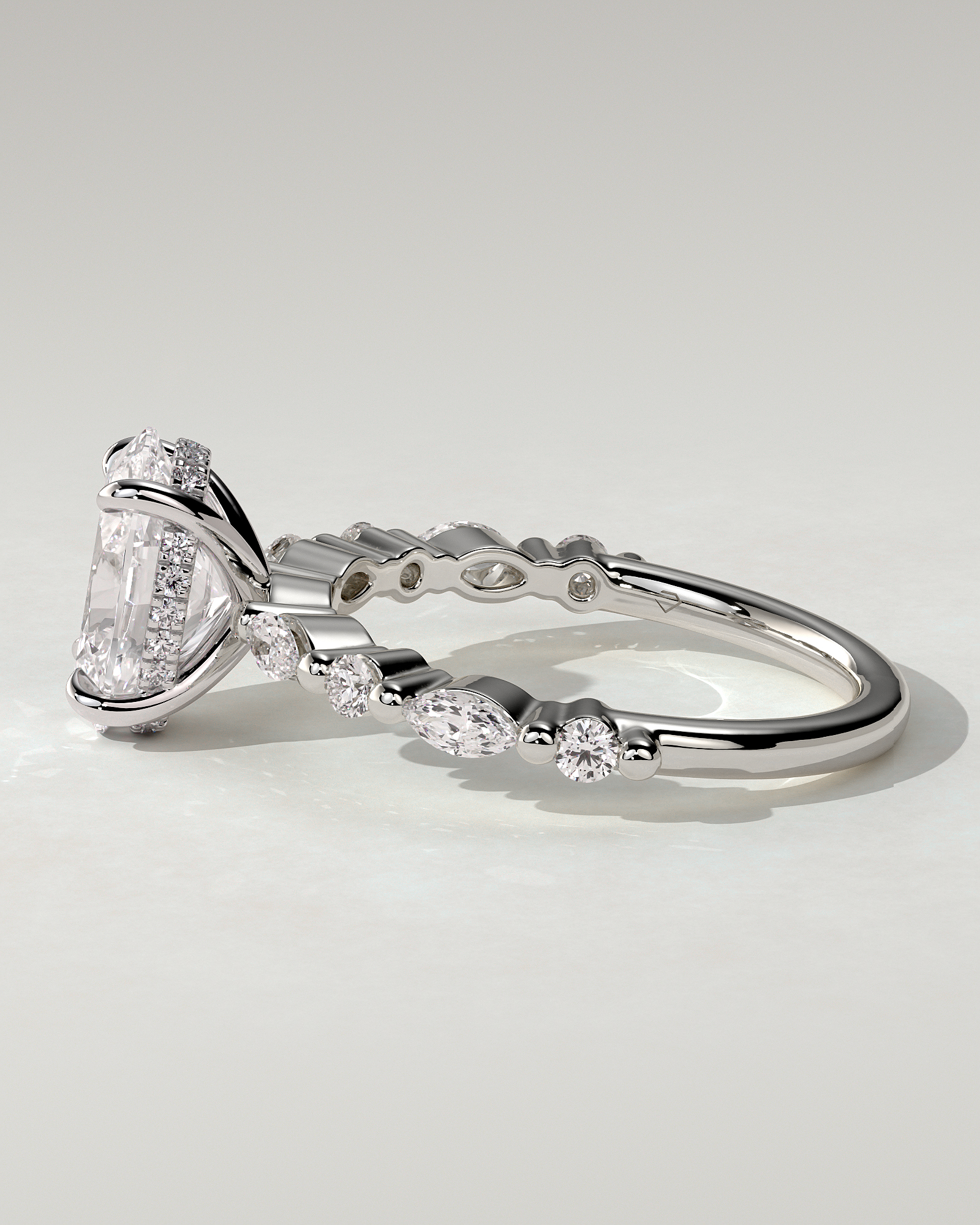 Brandi Solitaire Oval Ring