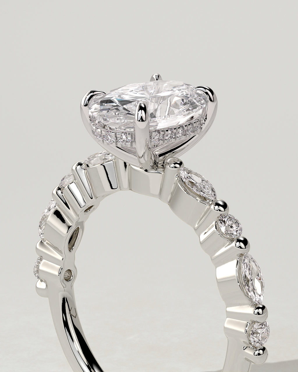 Brandi Solitaire Oval Ring