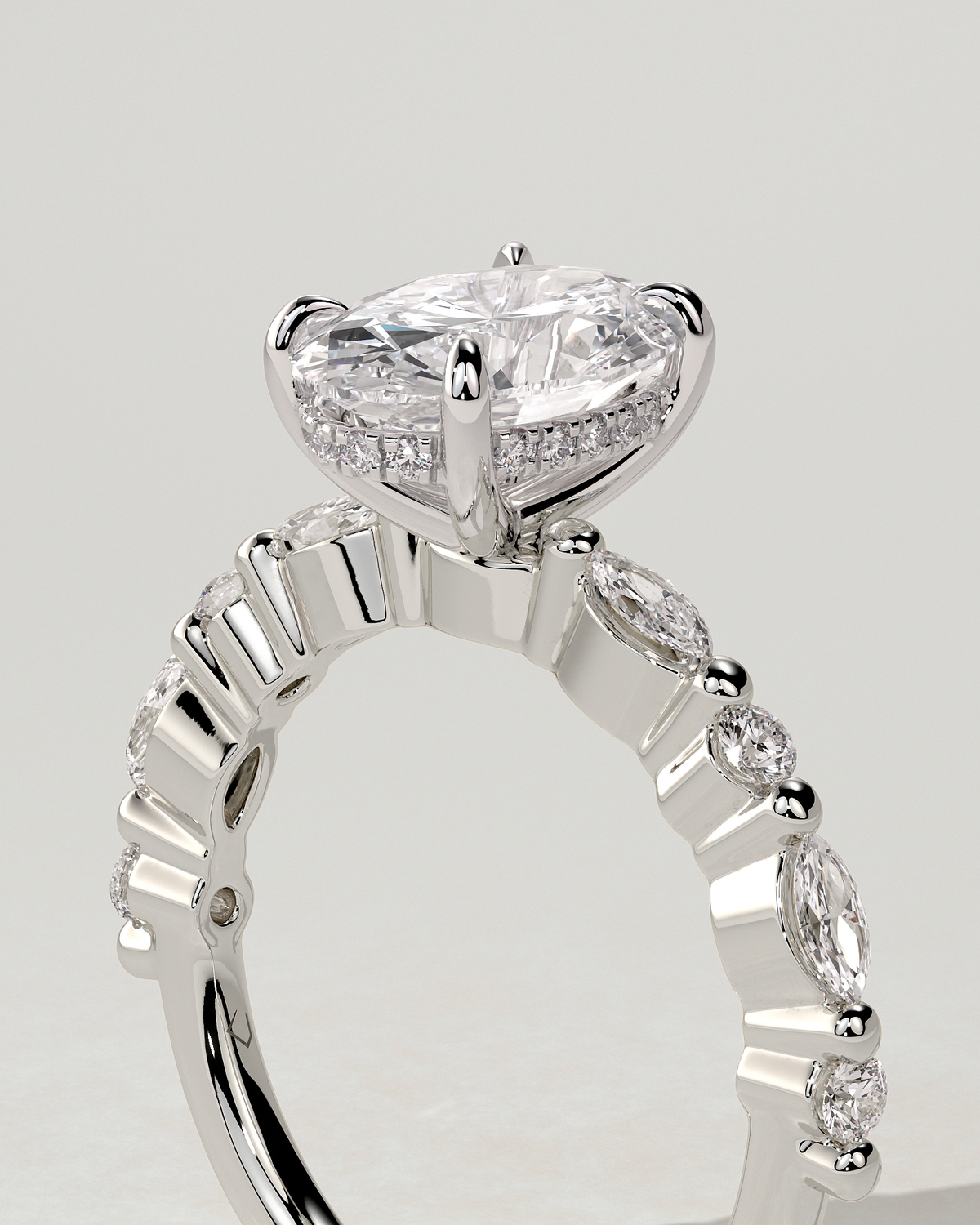 Brandi Solitaire Oval Ring