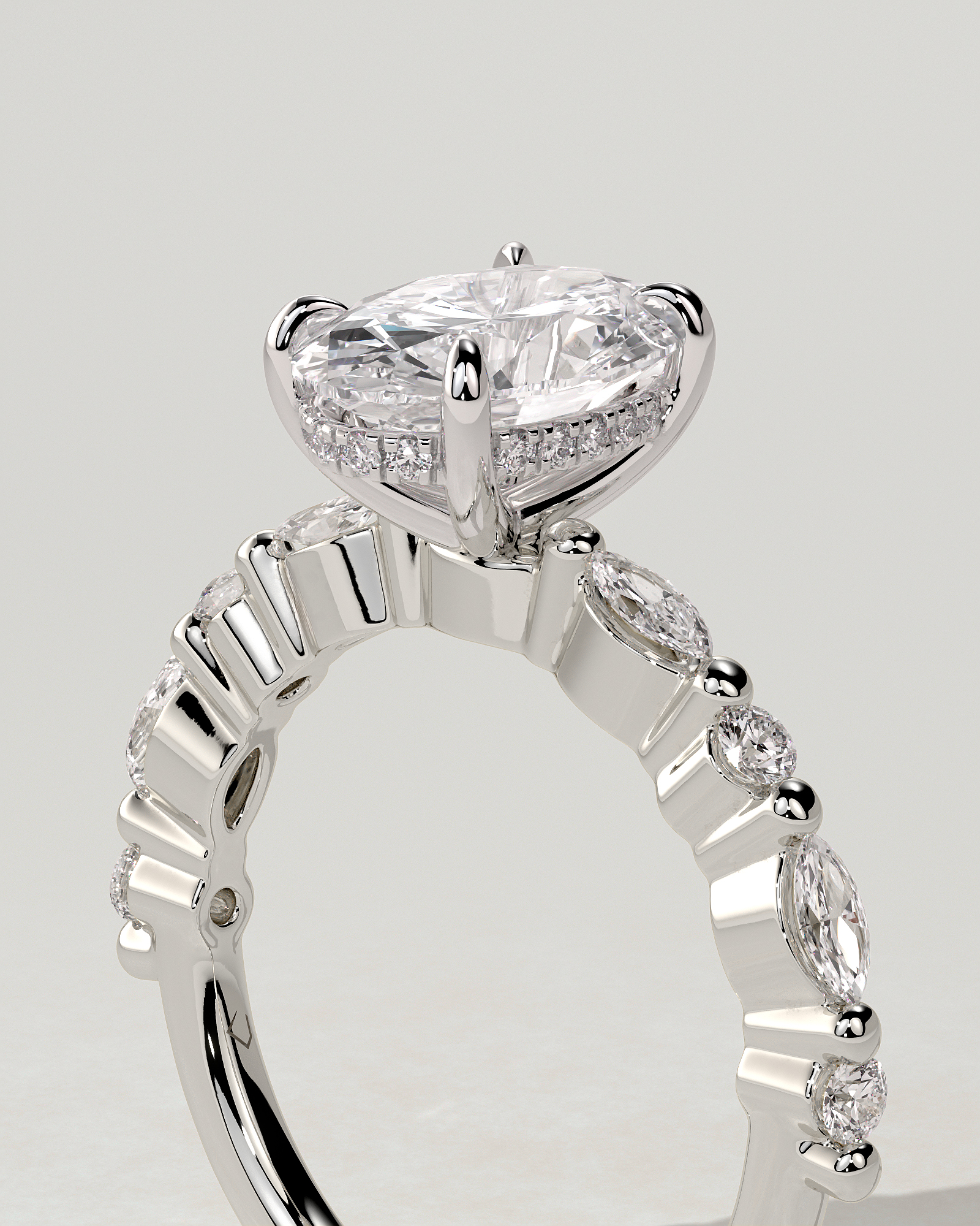Brandi Solitaire Oval Ring
