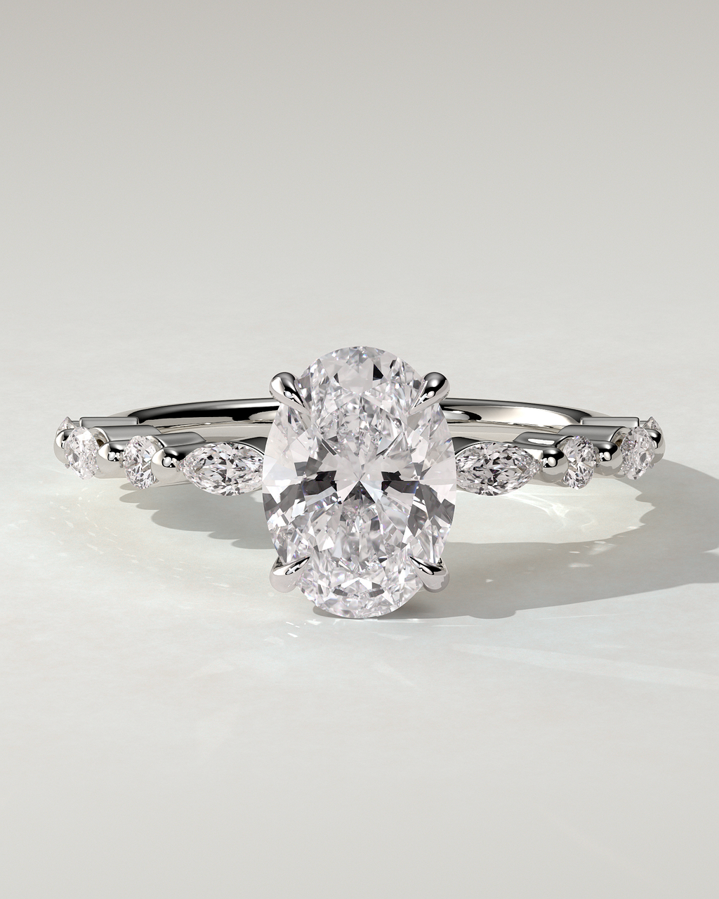 Brandi Solitaire Oval Ring