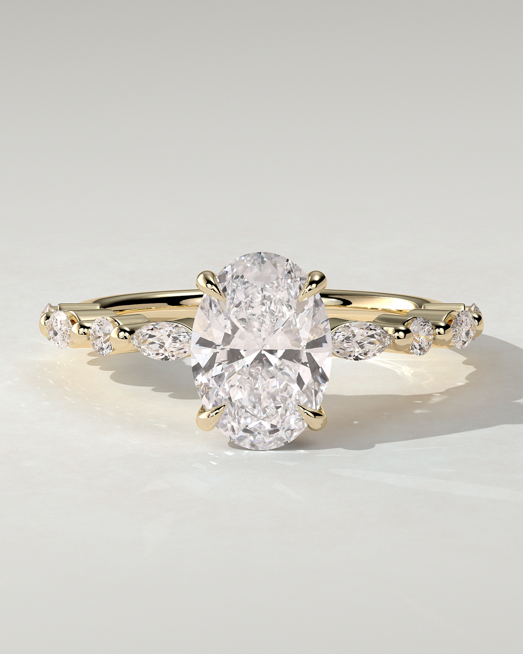 Brandi Solitaire Oval Ring