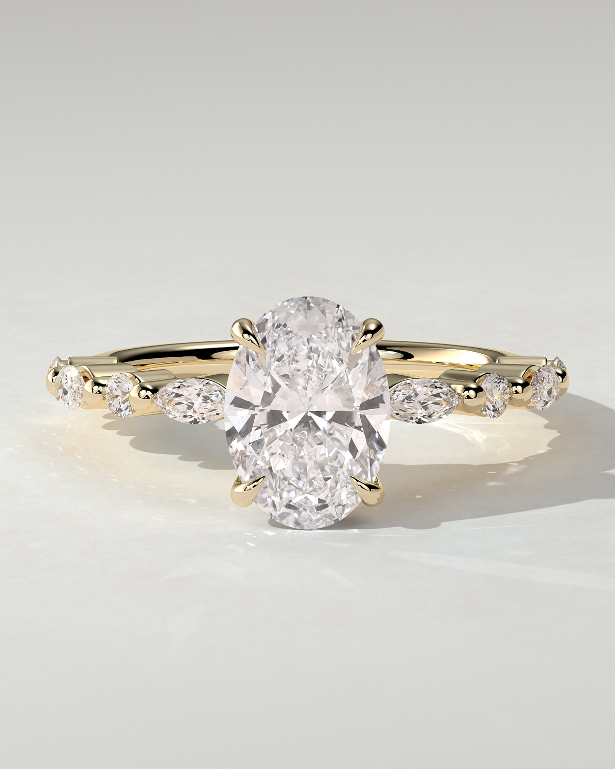 Brandi Solitaire Oval Ring