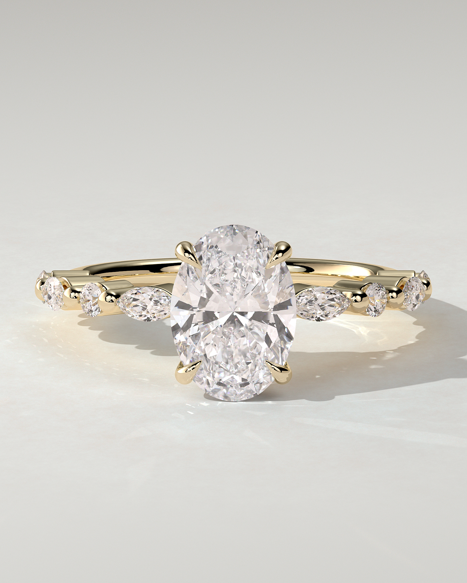 Brandi Solitaire Oval Ring
