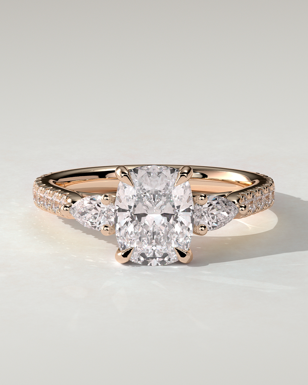 Bree Trilogy Cushion Ring