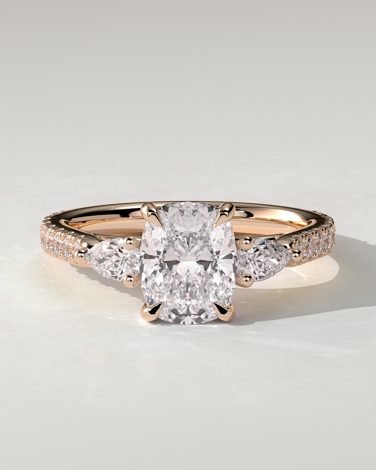 Bree Trilogy Cushion Ring