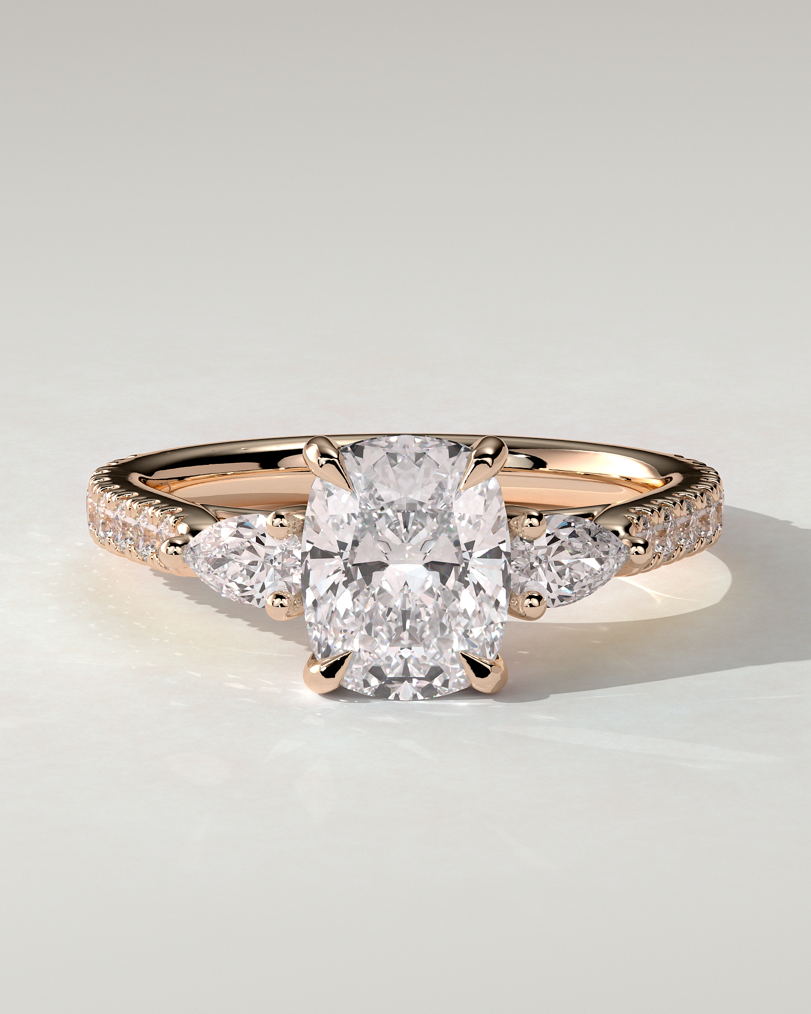 Bree Trilogy Cushion Ring