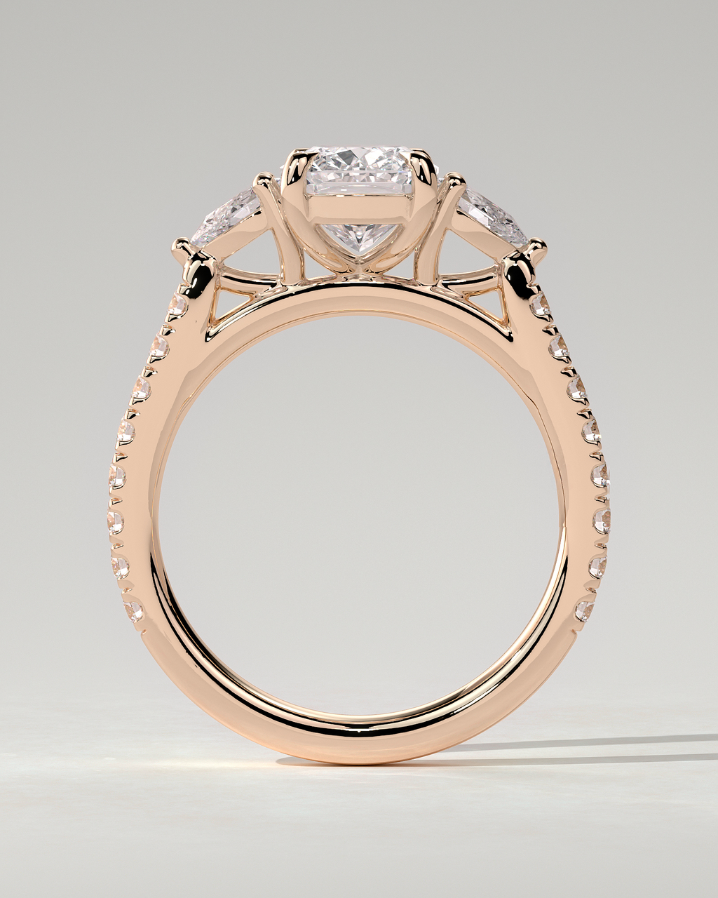 Bree Trilogy Cushion Ring