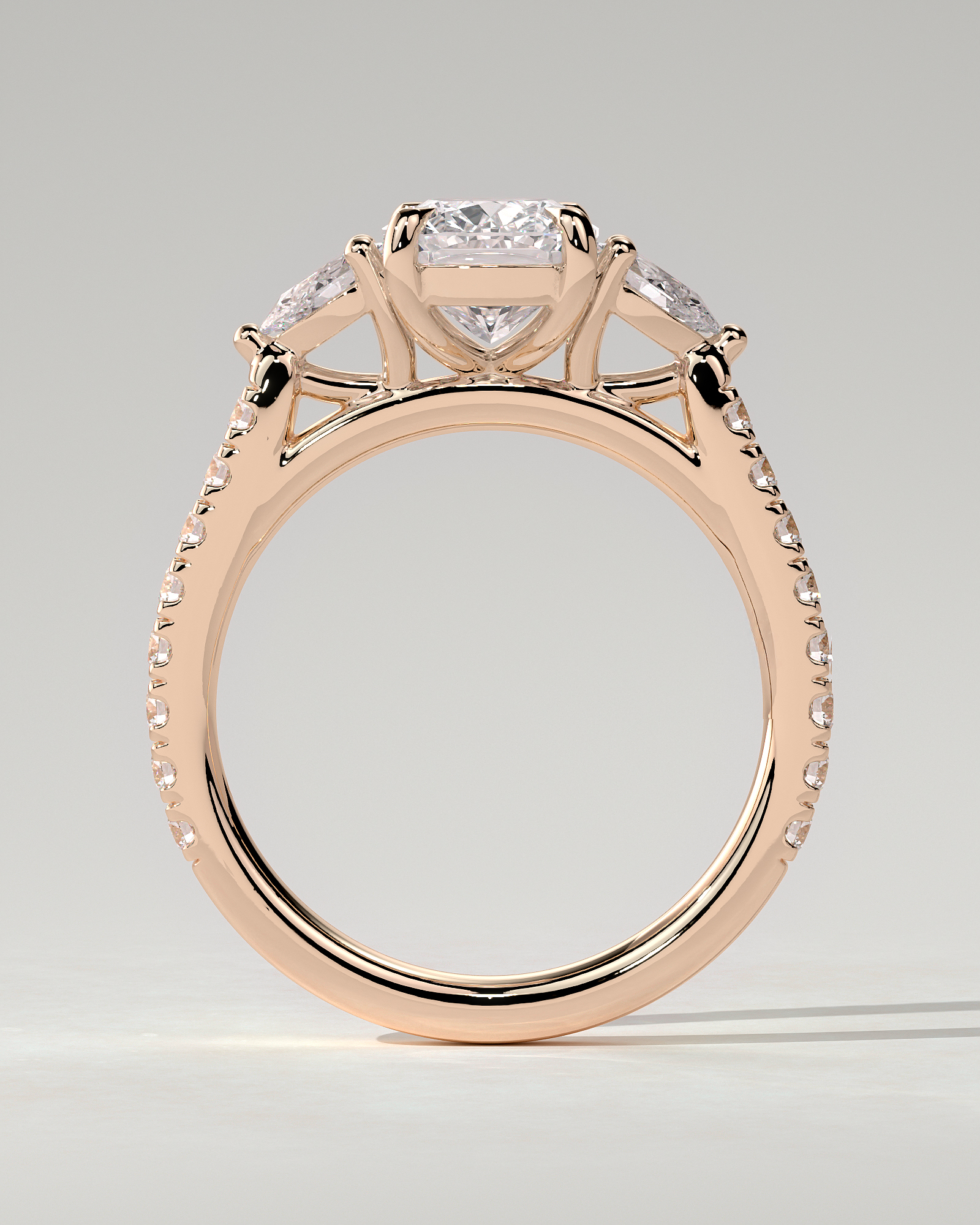 Bree Trilogy Cushion Ring