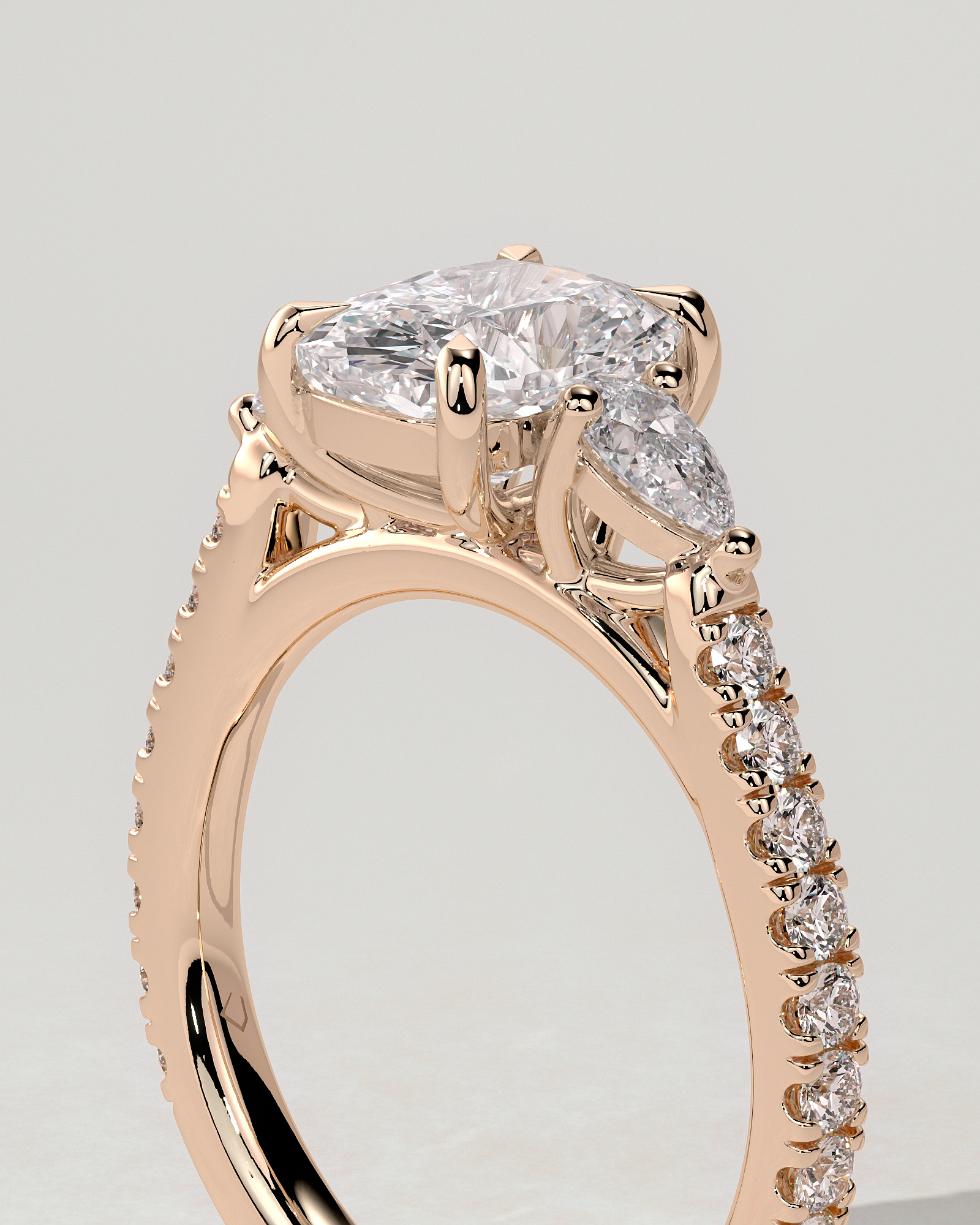 Bree Trilogy Cushion Ring