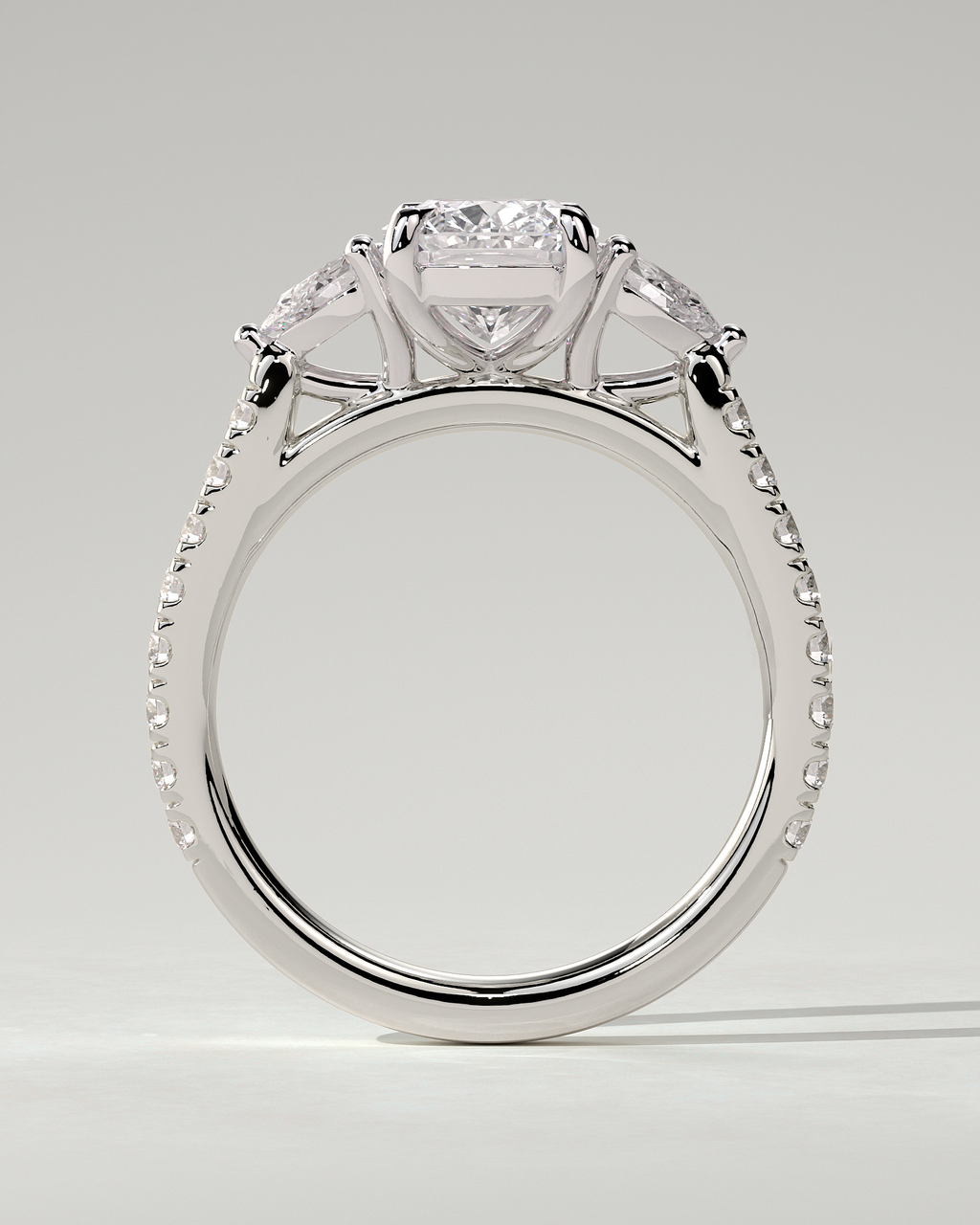 Bree Trilogy Cushion Ring