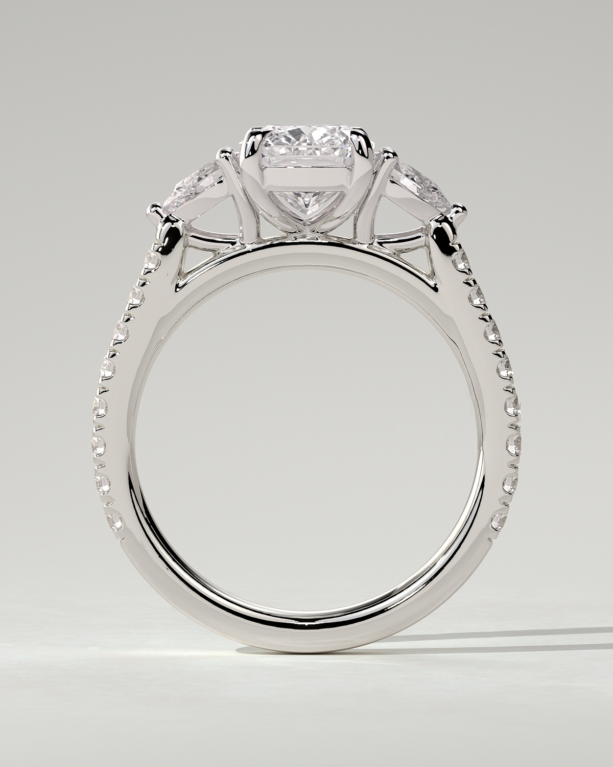 Bree Trilogy Cushion Ring