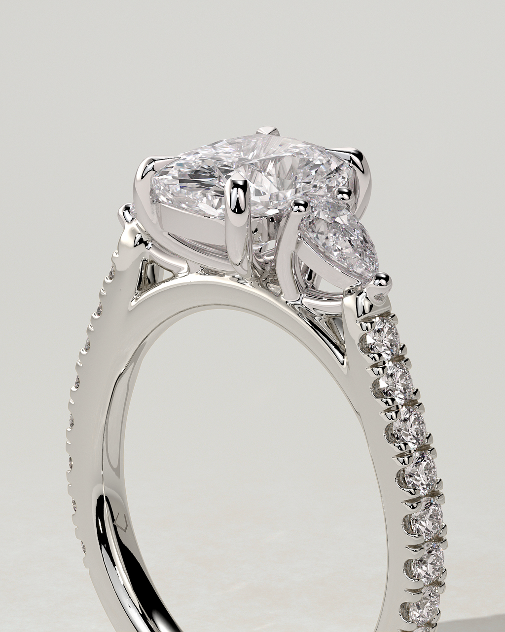 Bree Trilogy Cushion Ring