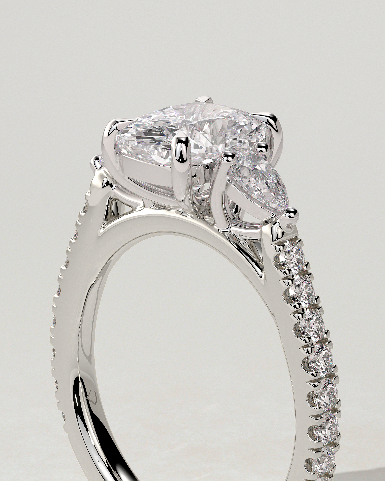 Bree Trilogy Cushion Ring
