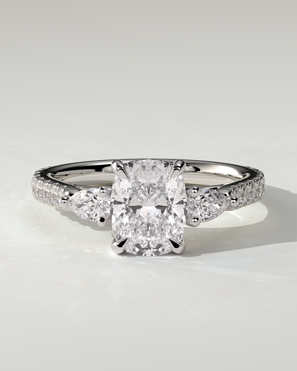 Bree Trilogy Cushion Ring