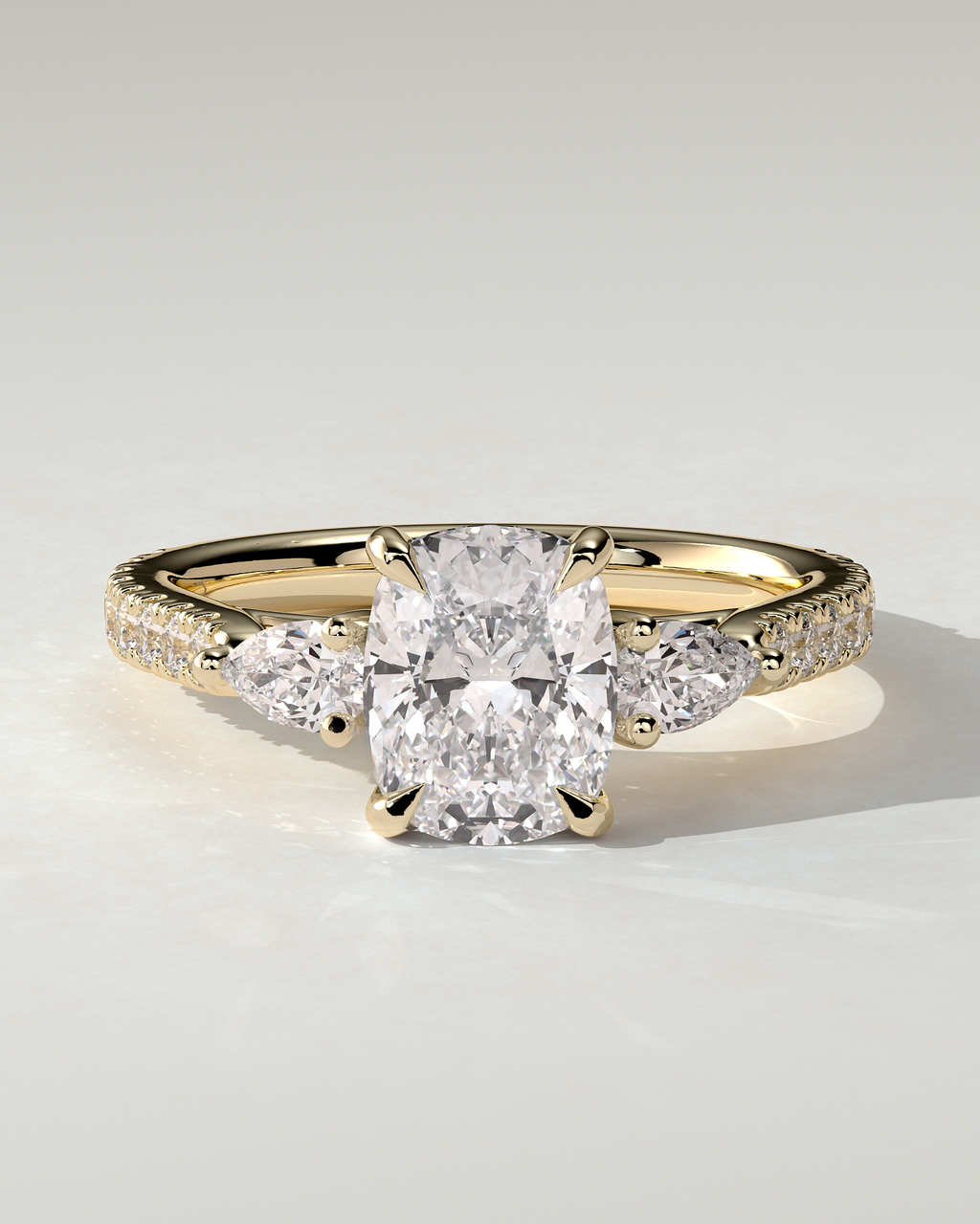Bree Trilogy Cushion Ring
