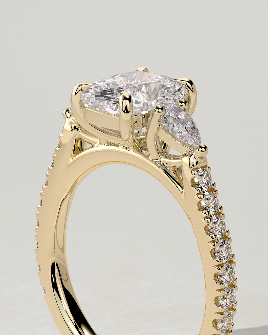 Bree Trilogy Cushion Ring