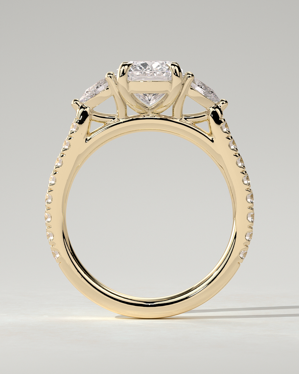 Bree Trilogy Cushion Ring