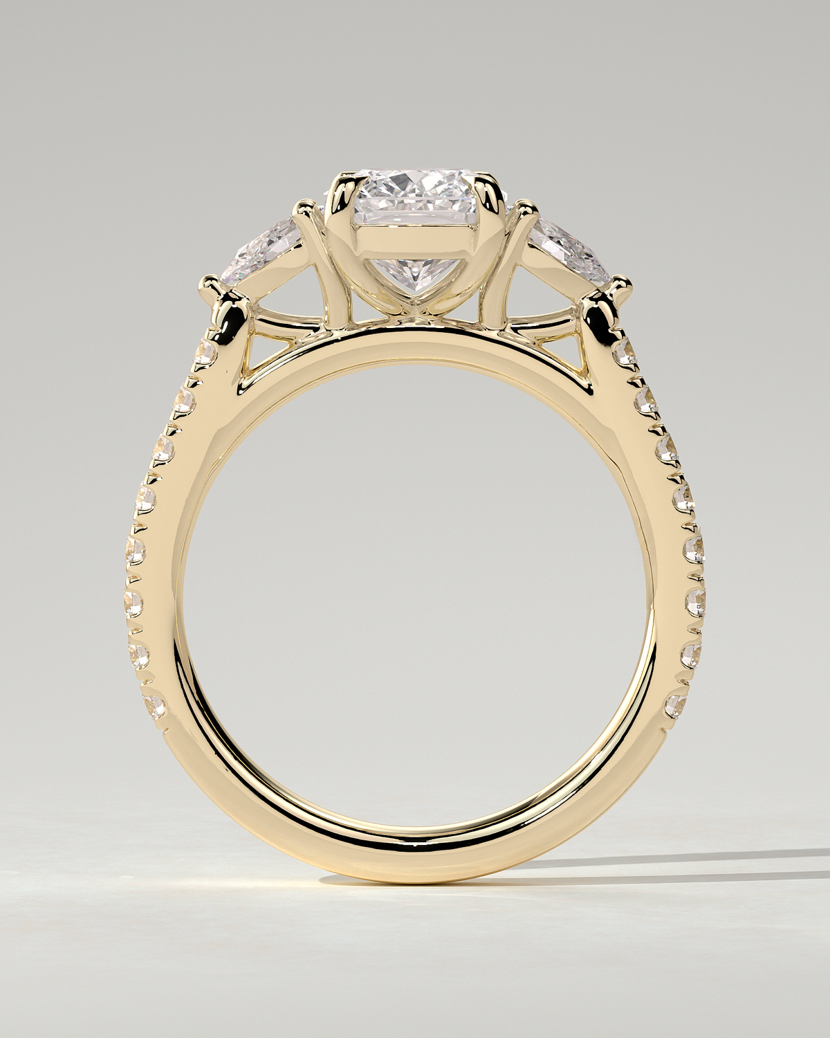 Bree Trilogy Cushion Ring