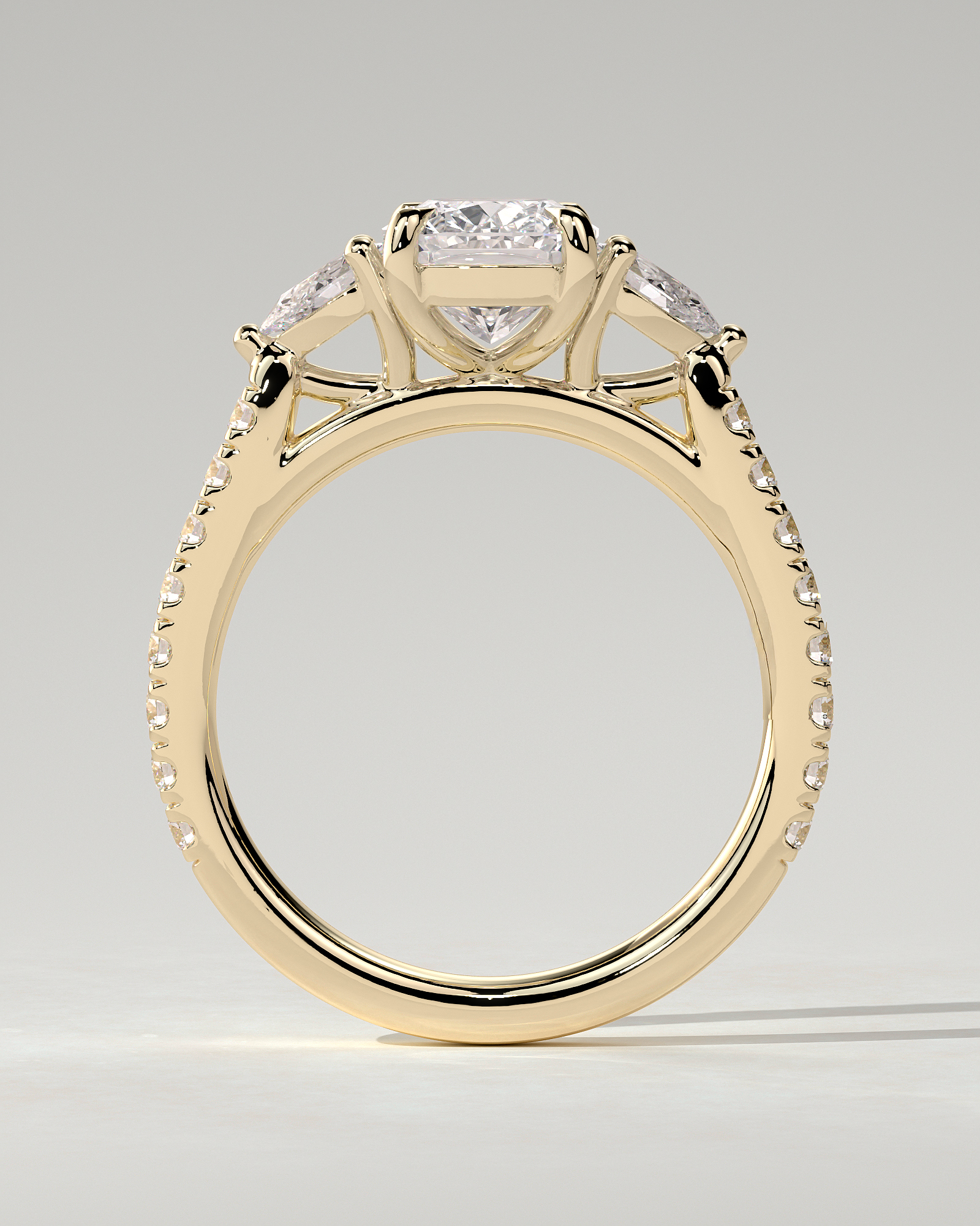 Bree Trilogy Cushion Ring