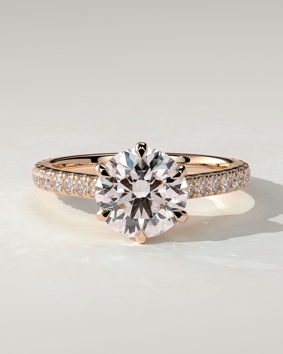 Briar Solitaire Round Ring