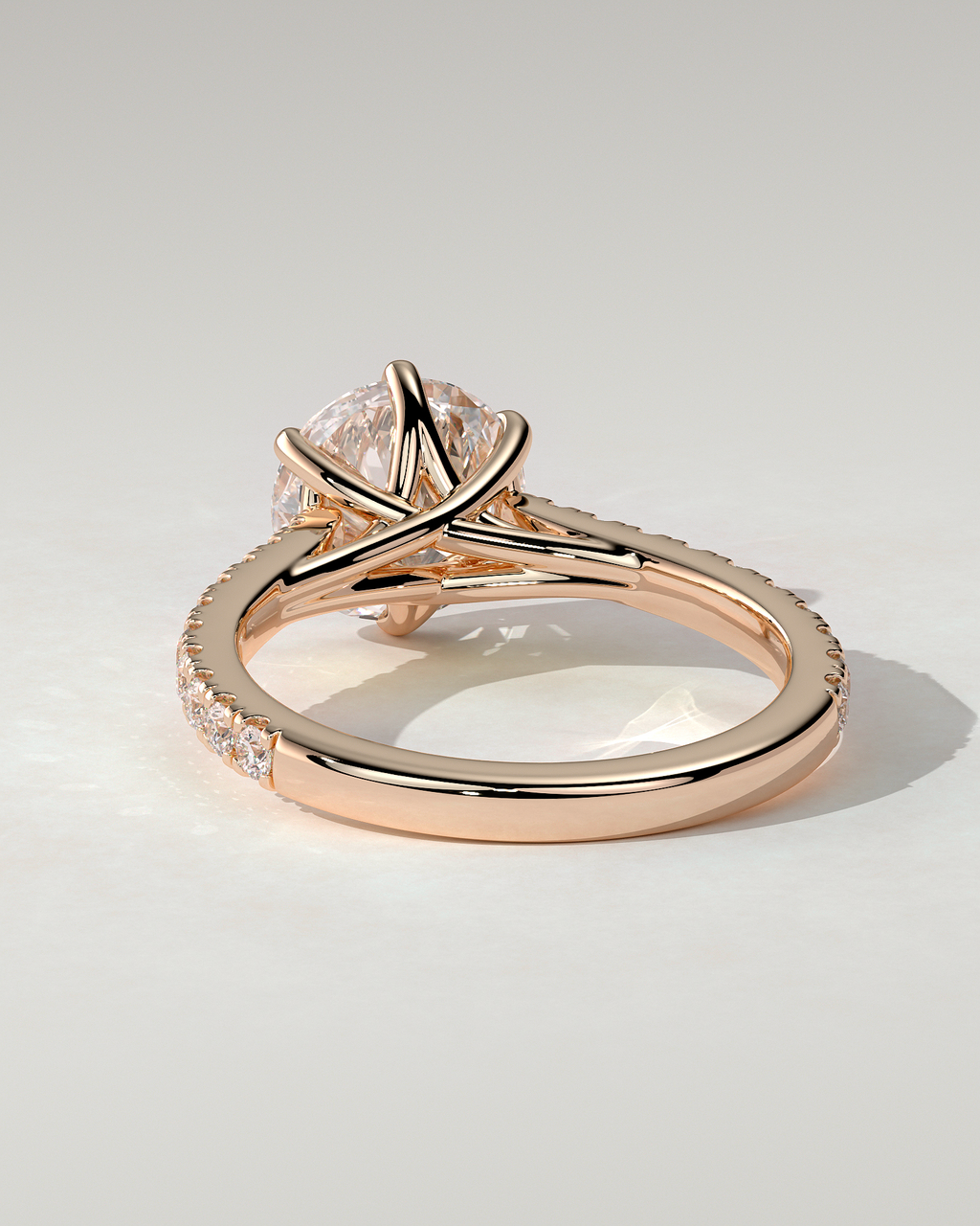 Briar Solitaire Round Ring