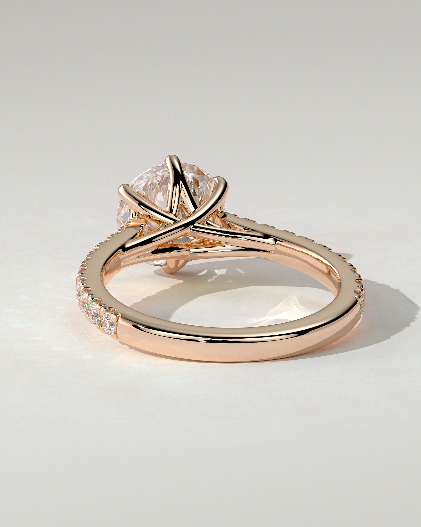 Briar Solitaire Round Ring