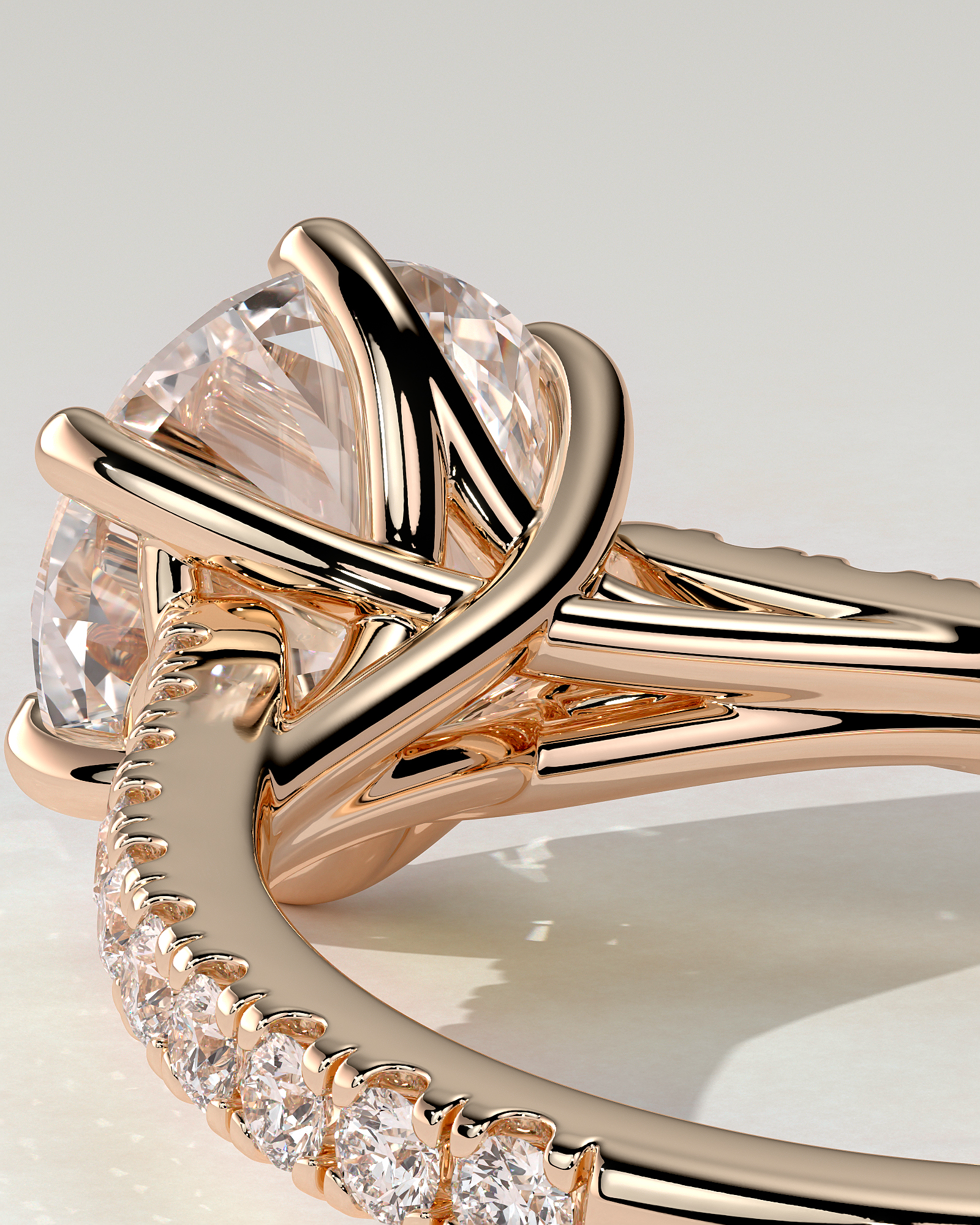 Briar Solitaire Round Ring