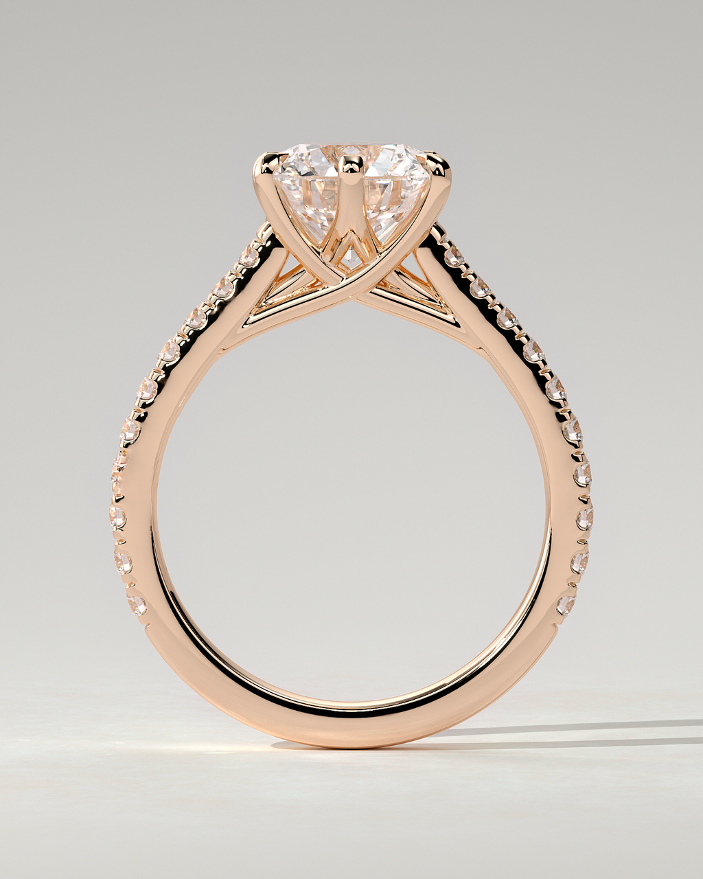 Briar Solitaire Round Ring
