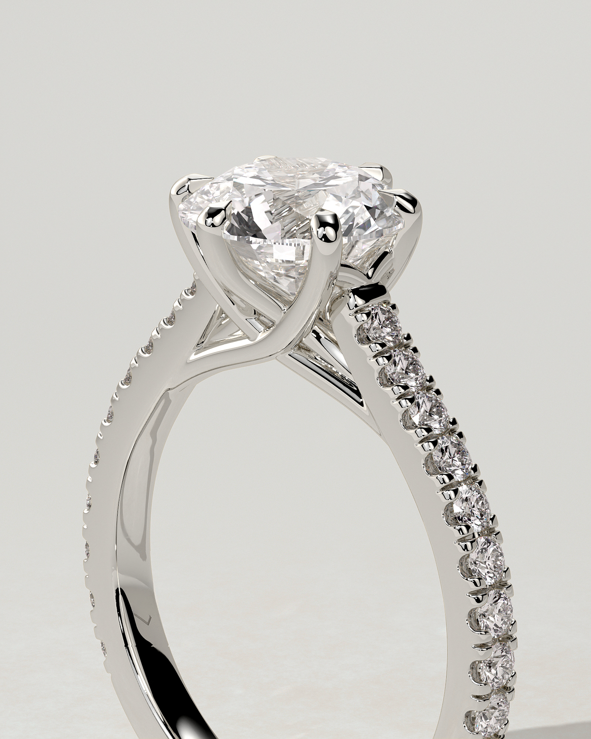Briar Solitaire Round Ring