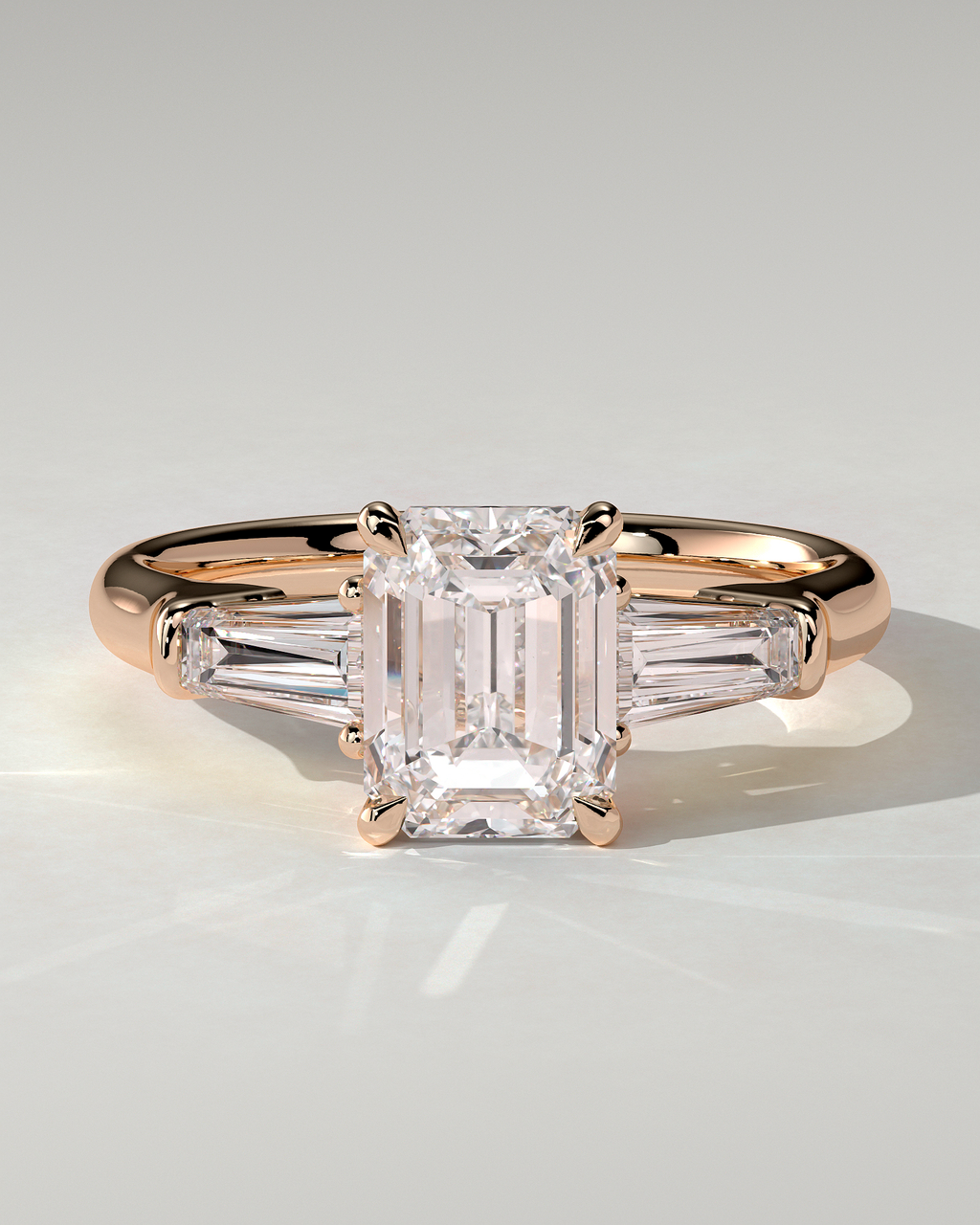 Bridget Trilogy Emerald Ring