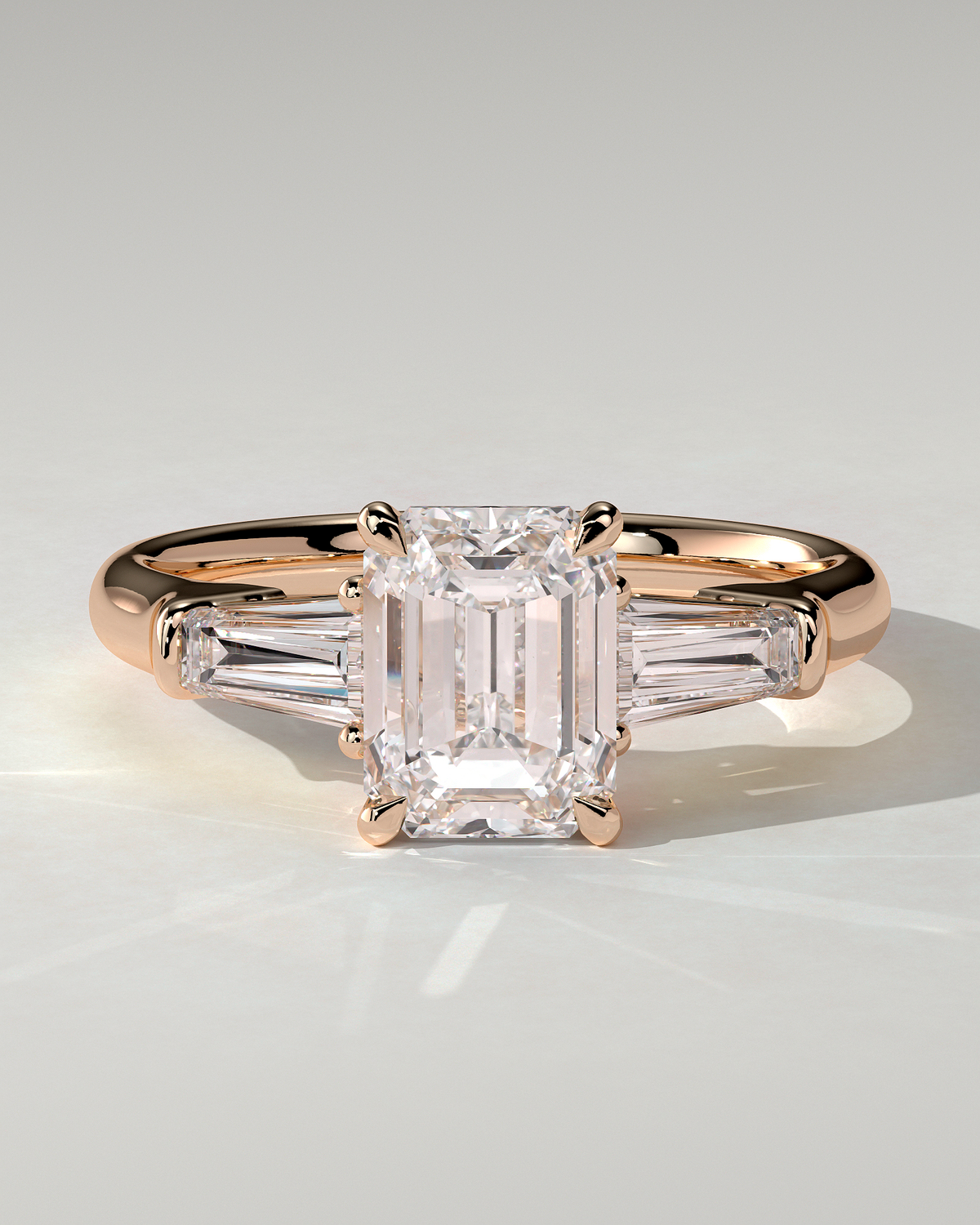 Bridget Trilogy Emerald Ring