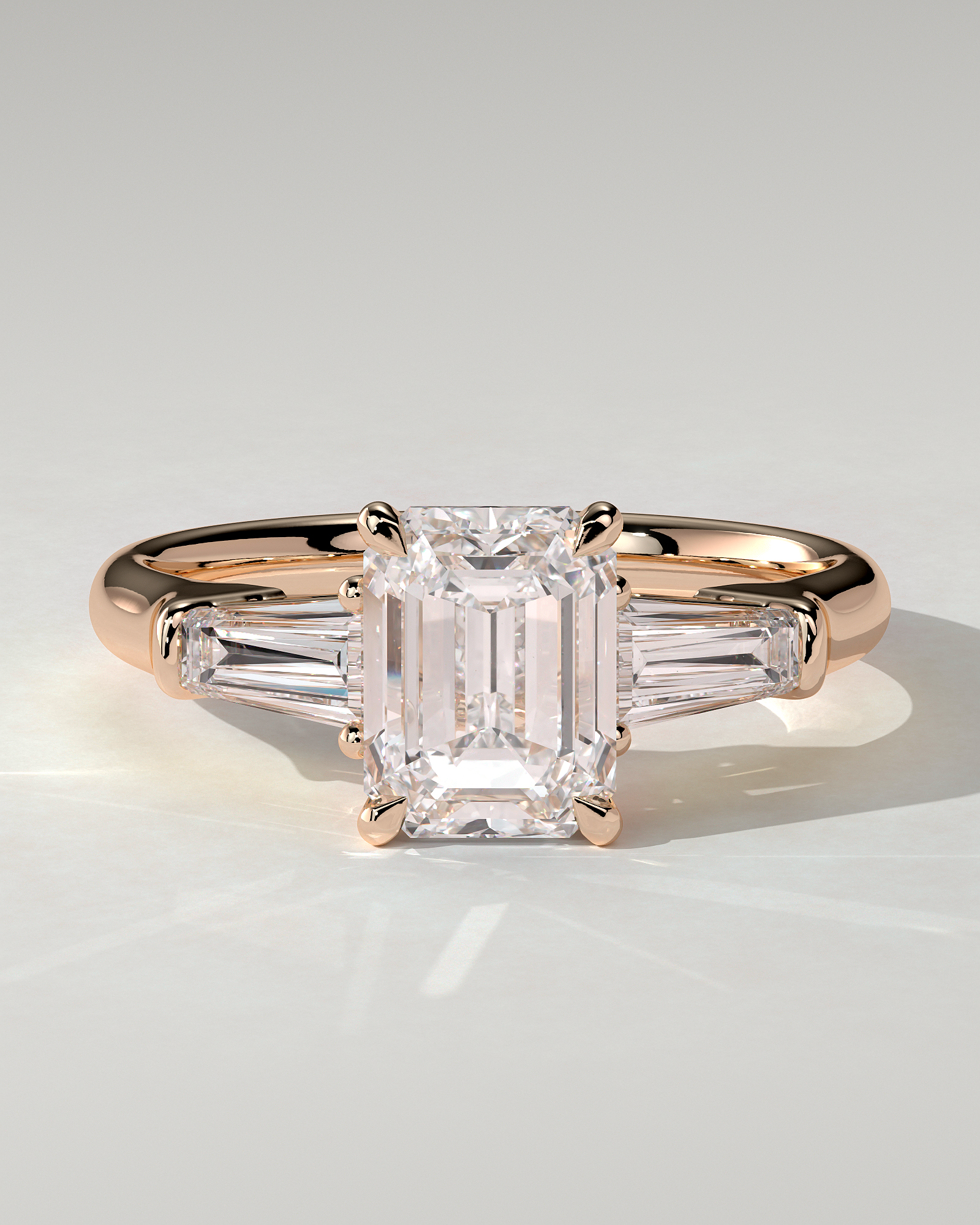 Bridget Trilogy Emerald Ring