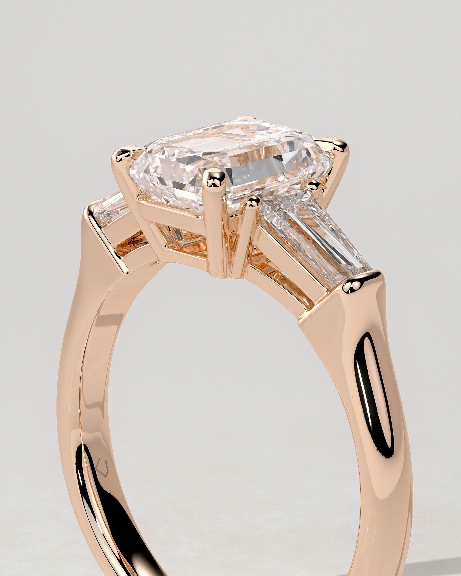 Bridget Trilogy Emerald Ring