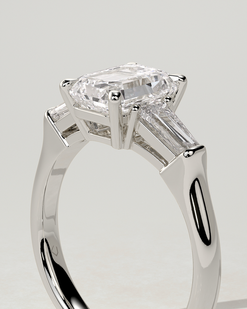 Bridget Trilogy Emerald Ring